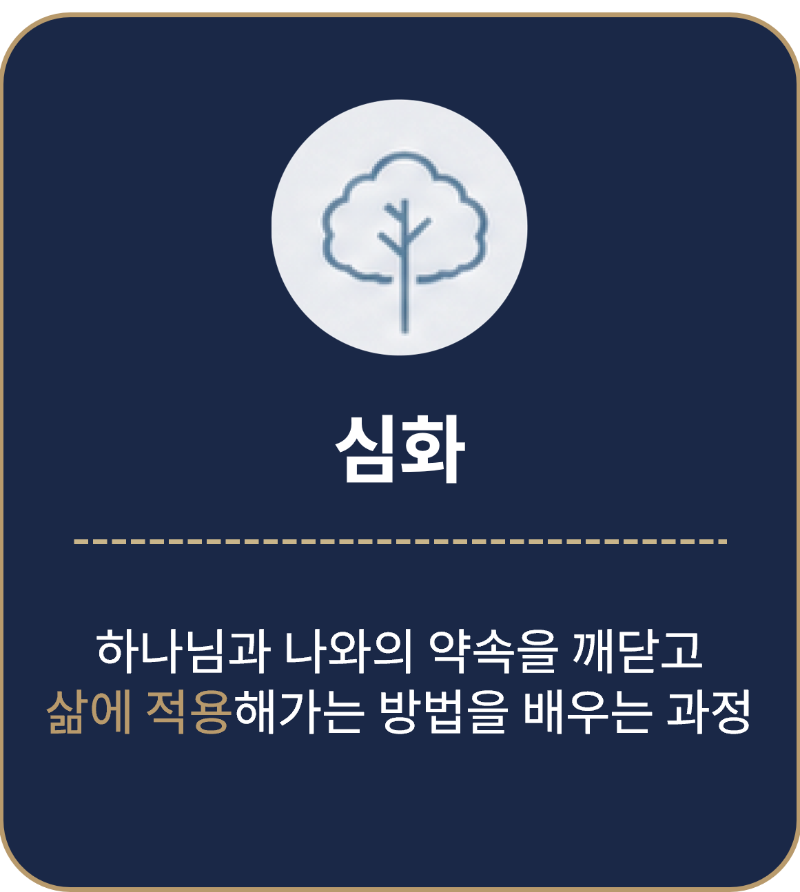 심화 — 하나님과 나와의 약속을 깨닫고 삶에 적용해가는 방법을 배우는 과정